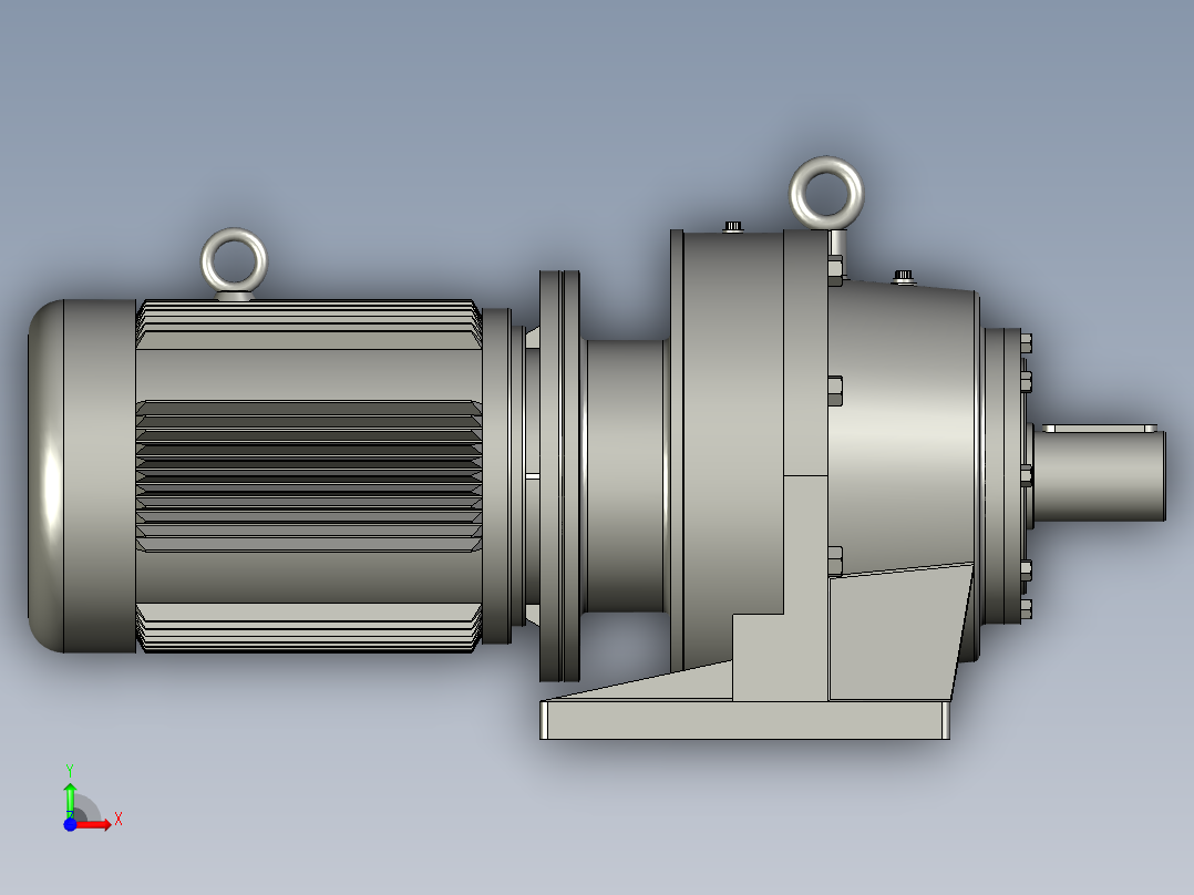 BWD型单级摆线针轮减速电机BWD3-87-Y3-4P-M1-1前视图