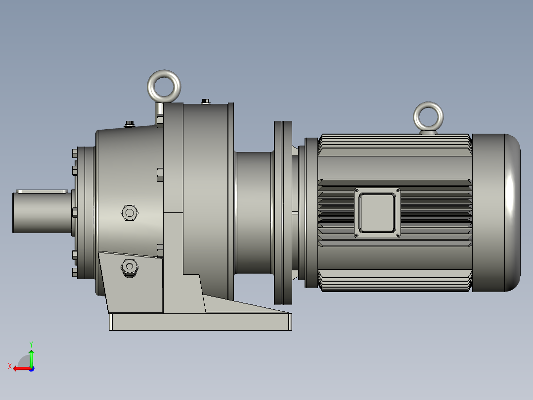 BWD型单级摆线针轮减速电机BWD3-87-Y3-4P-M1-1后视图