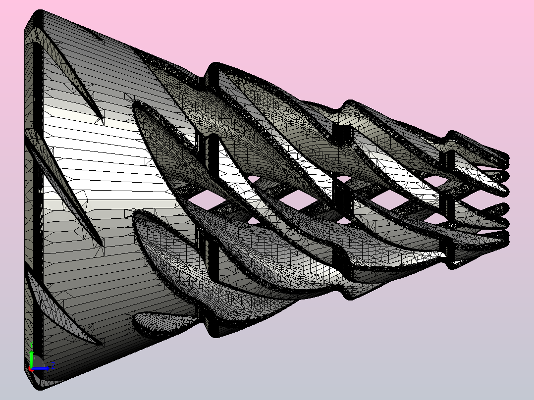 圣诞树贯穿式底座左视图