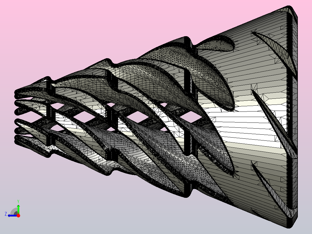 圣诞树贯穿式底座右视图