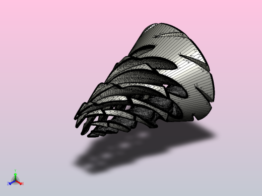 圣诞树贯穿式底座正等轴测缩略图