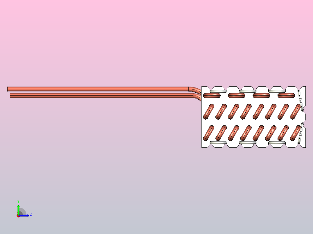 七排蒸发器左视图