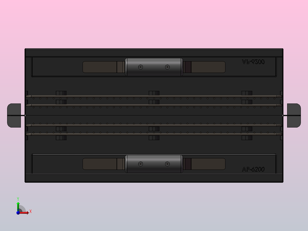 BBQ户外烧烤架前视图