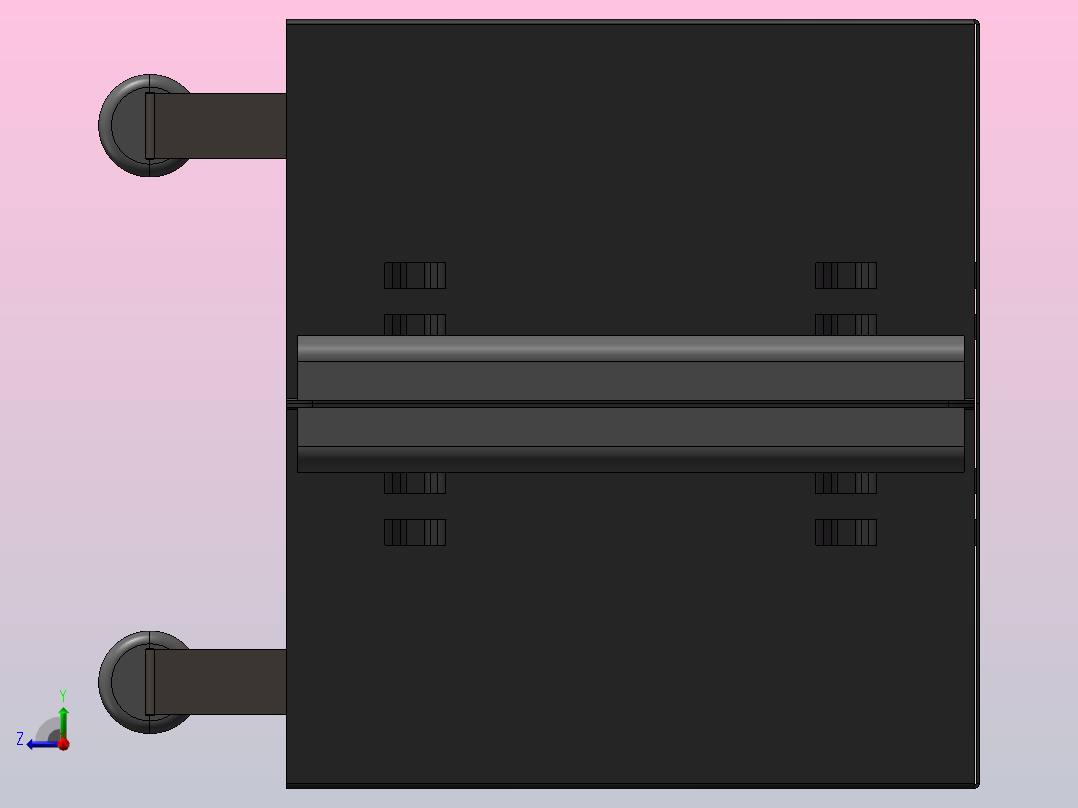 BBQ户外烧烤架右视图