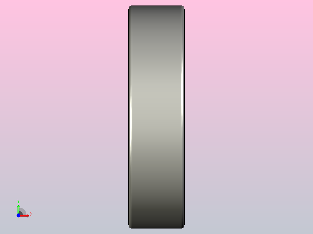 SKF自调心球轴承ball_bearing_2211_ek_0前视图