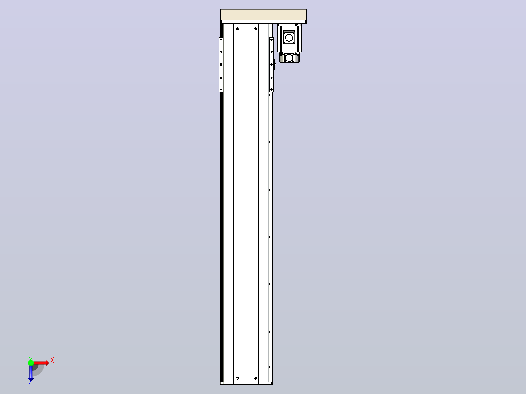 日规模组半封闭丝杆TPA-HNR-220D-3210C-L1150-ML-C-P1K-N3俯视图