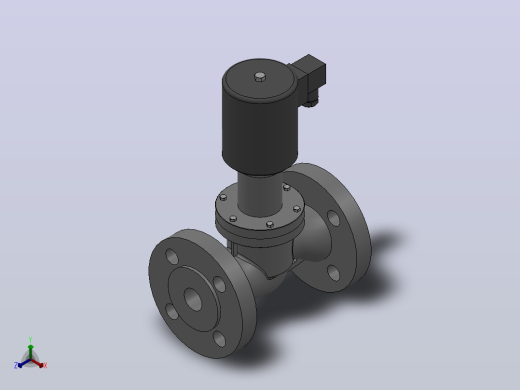 ZCZP型蒸汽电磁阀[ZCZP-1.6-F-B-K]通径20正等轴测缩略图
