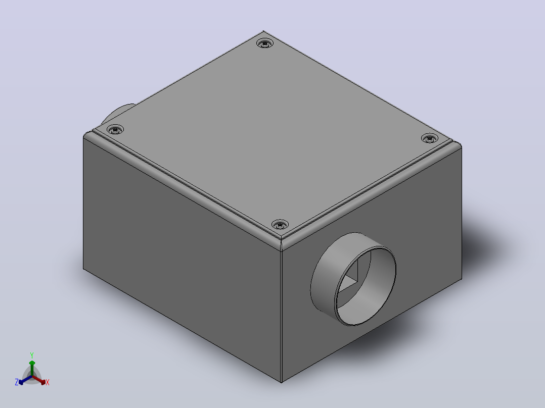 EKI125A1 EKI125B1 EKI125C1 静音型风机[EKI125A1]正等轴测图