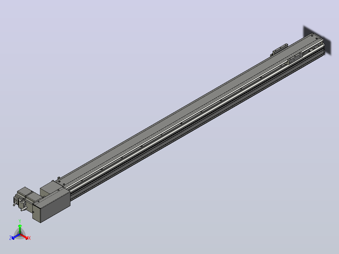 MT75BT半封闭皮带滑台[MT75BT.L80.1100.R.P40.C3]主视图