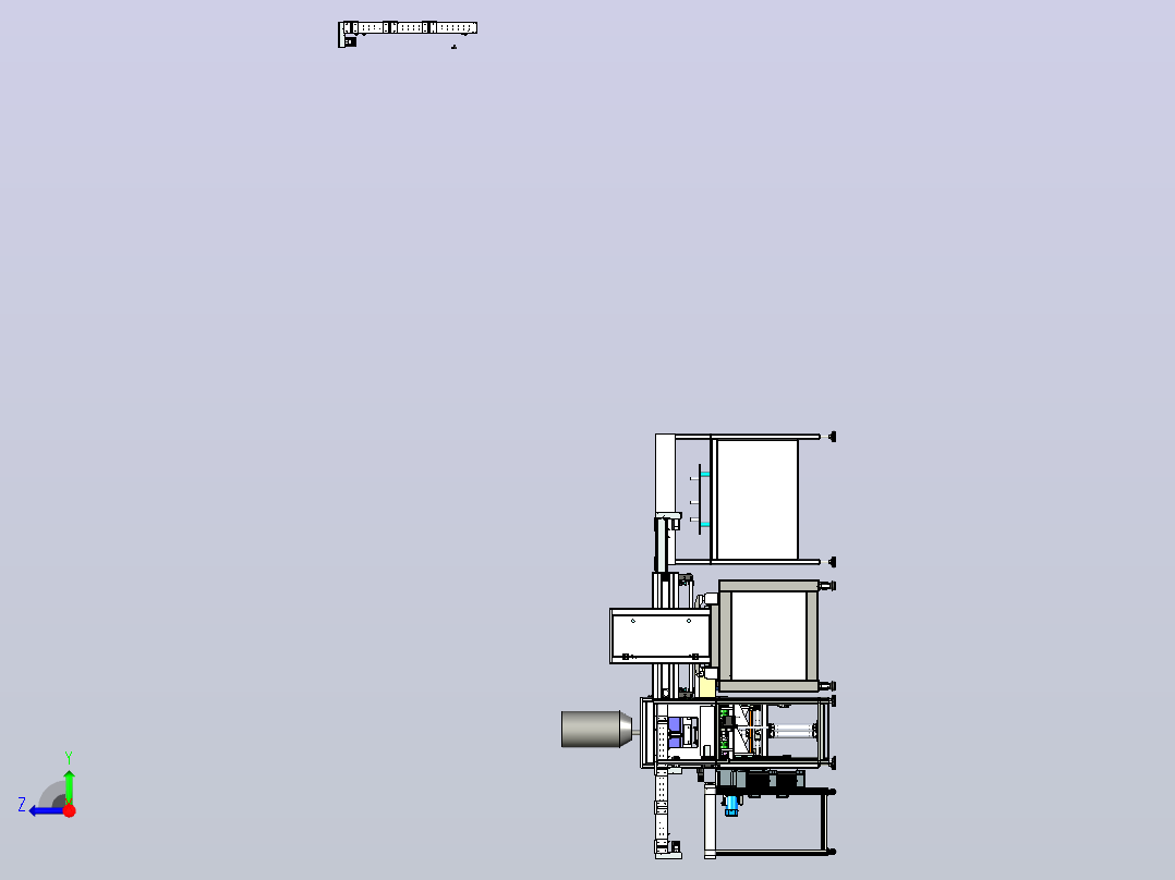 键盘弹垫硅胶自动贴装流水线右视图