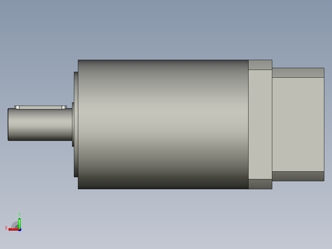 间隙减速器gearbox_gbx160012k_gbk_160_100_3_f后视图