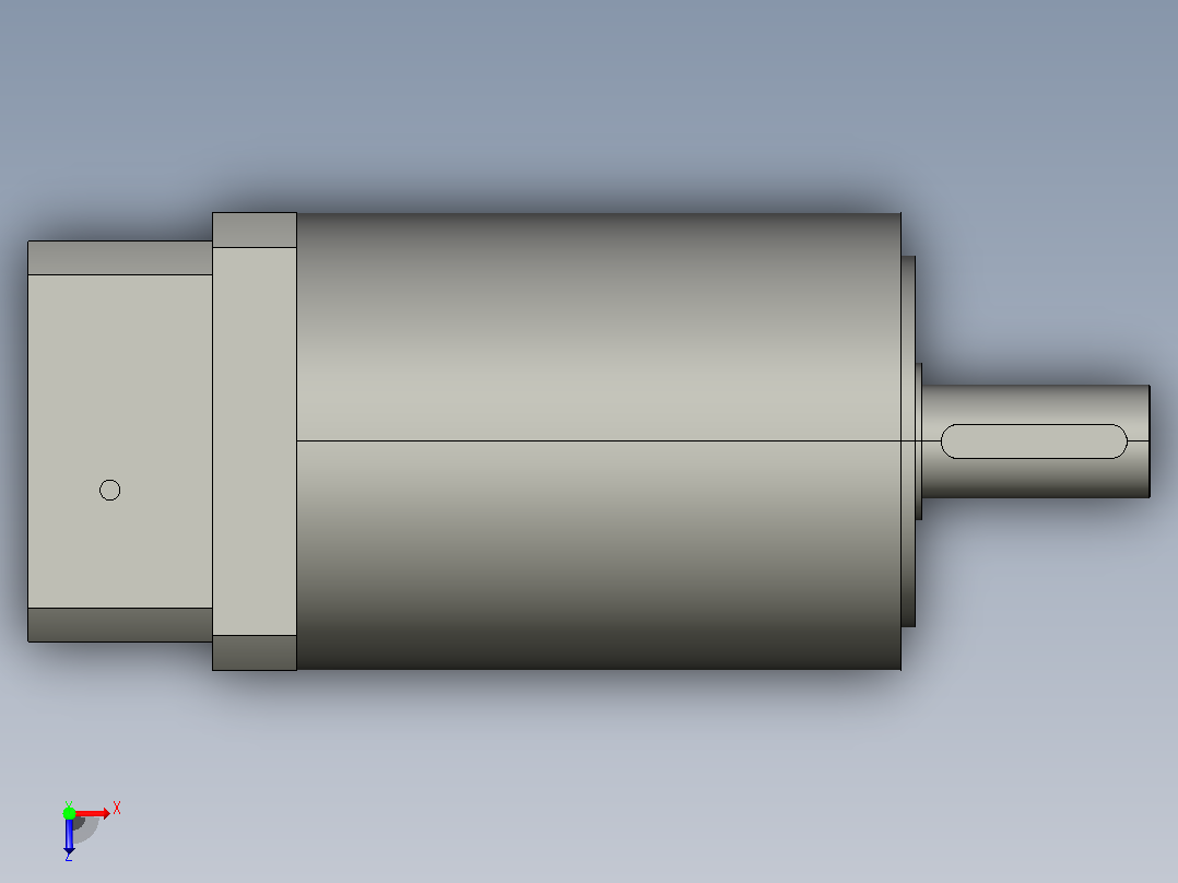 间隙减速器gearbox_gbx160012k_gbk_160_100_3_f俯视图