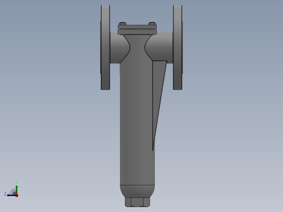 U型过滤器[U型过滤器]通径50右视图