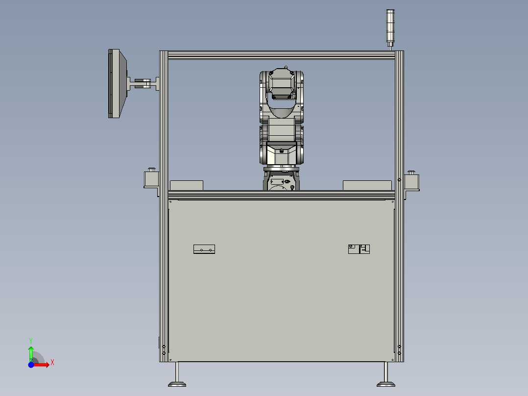 流水线即印即贴自动贴标机（成熟非标机）前视图