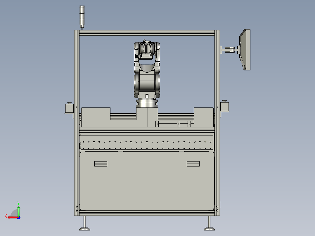 流水线即印即贴自动贴标机（成熟非标机）后视图