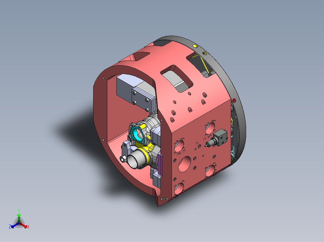 立车液压夹正等轴测图