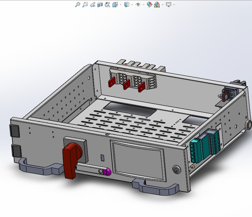 电气成套配电柜开关柜二代抽屉 3D图纸 机械设计素材3D模型