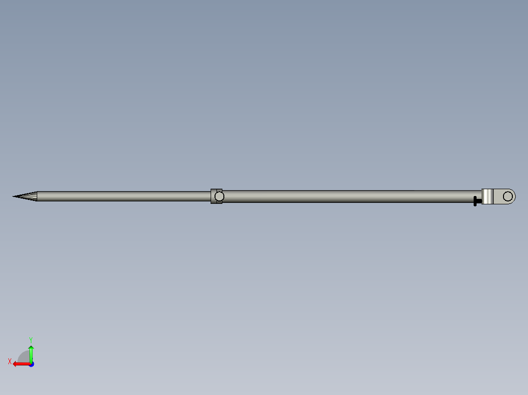钓伞撑架-3D后视图
