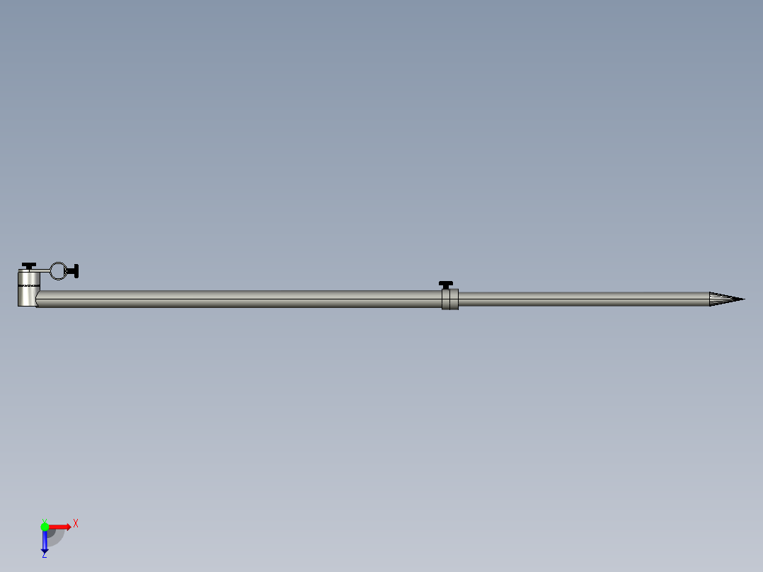 钓伞撑架-3D俯视图