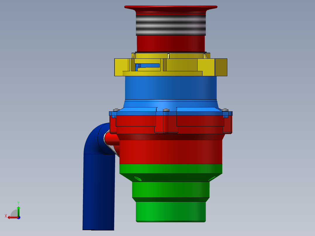 食品垃圾处理器1327137后视图