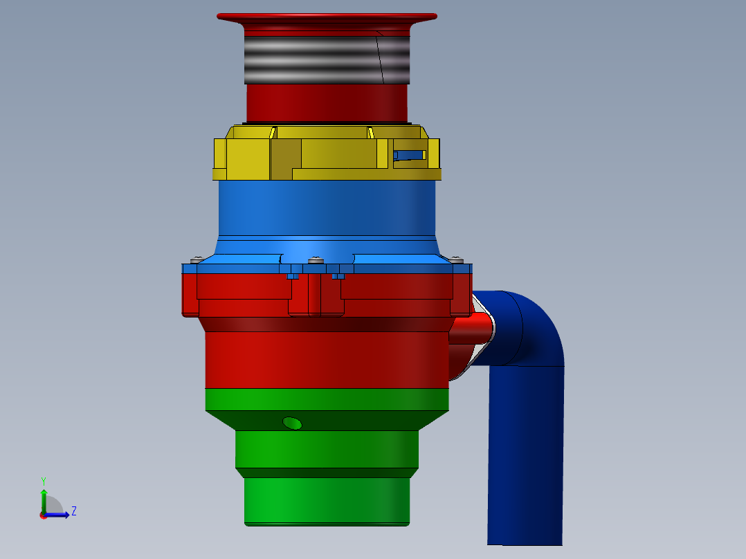 食品垃圾处理器1327137左视图