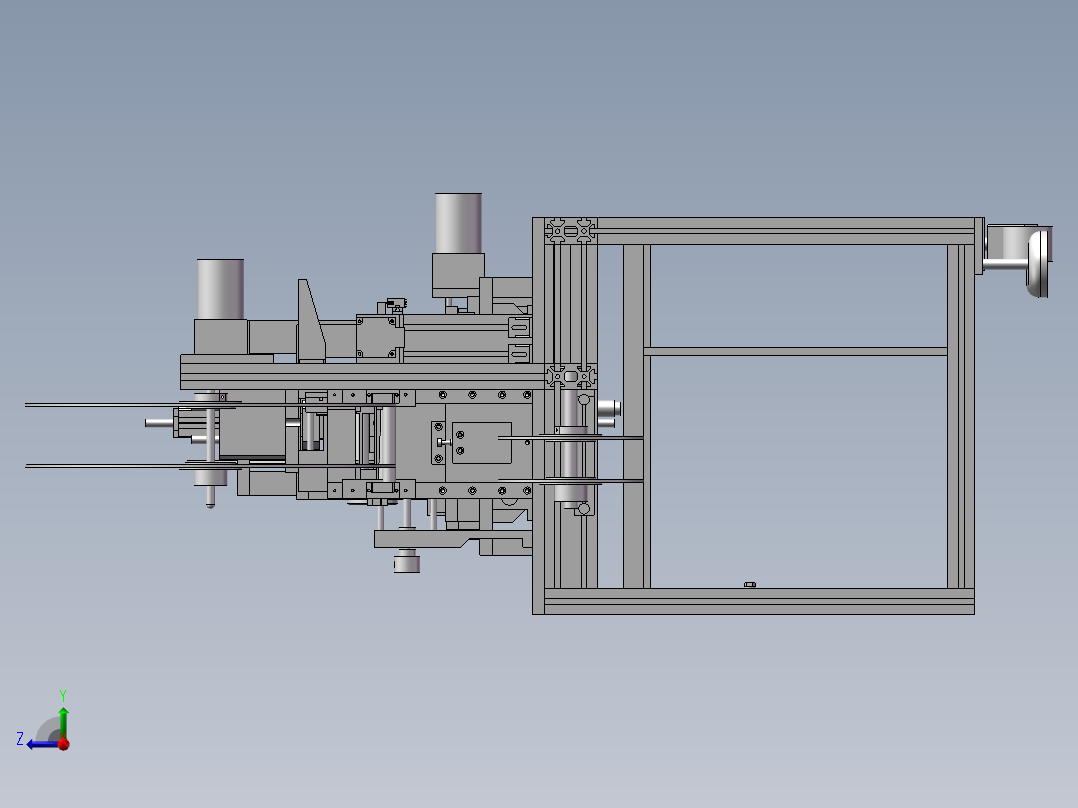 载带成型机右视图