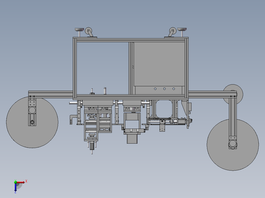 载带成型机俯视图