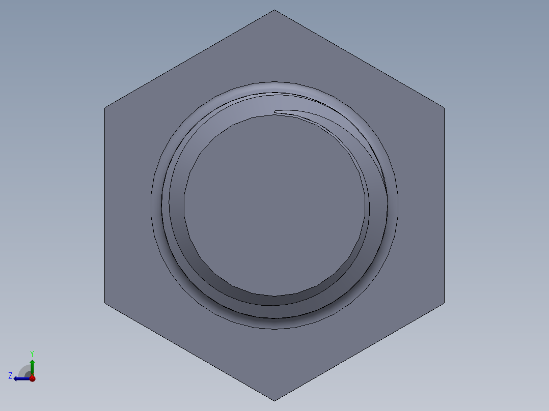 UNC 六角螺栓-Hex Bolt 0.625-11 x 3.SLDPRT右视图