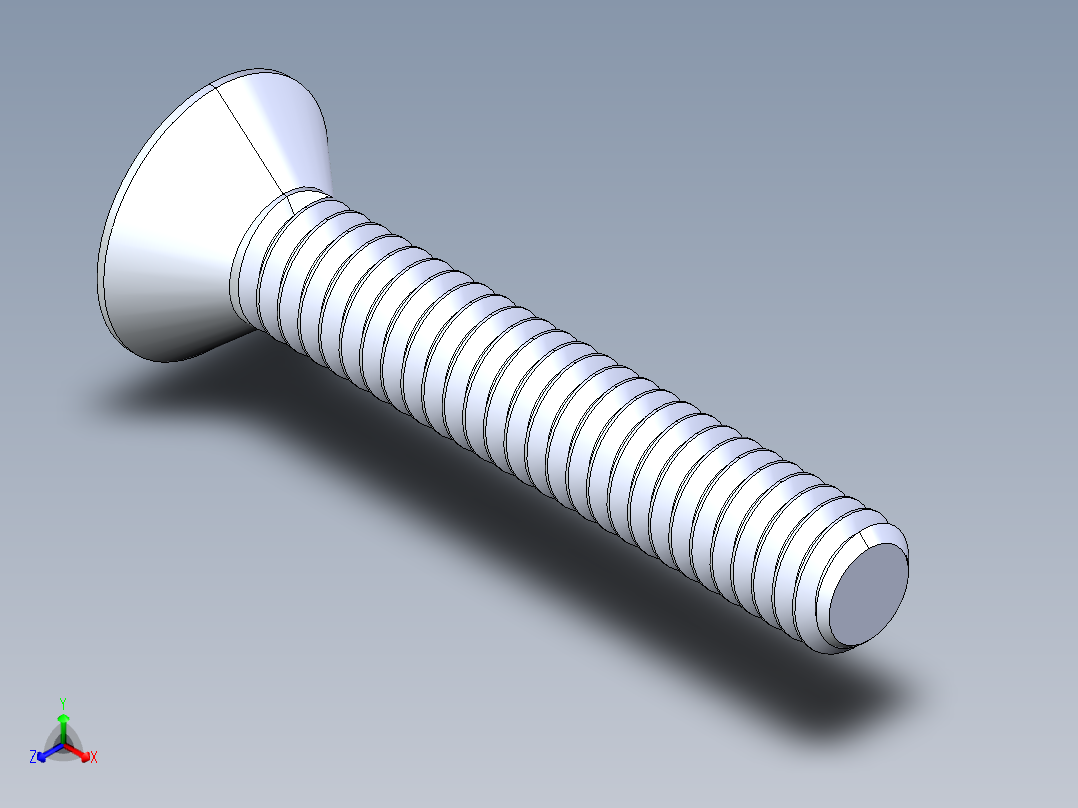 锥形内六角头螺钉-FHCS 8-32 x 1.000