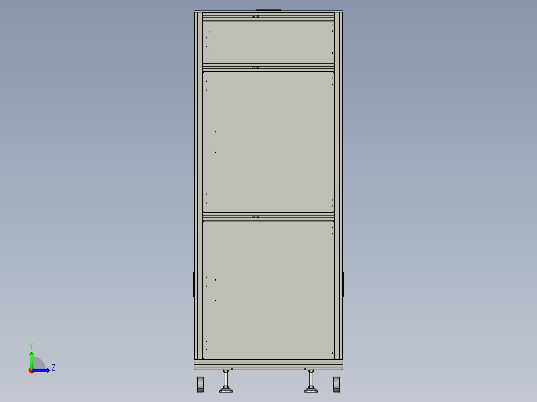 测试机机械左视图