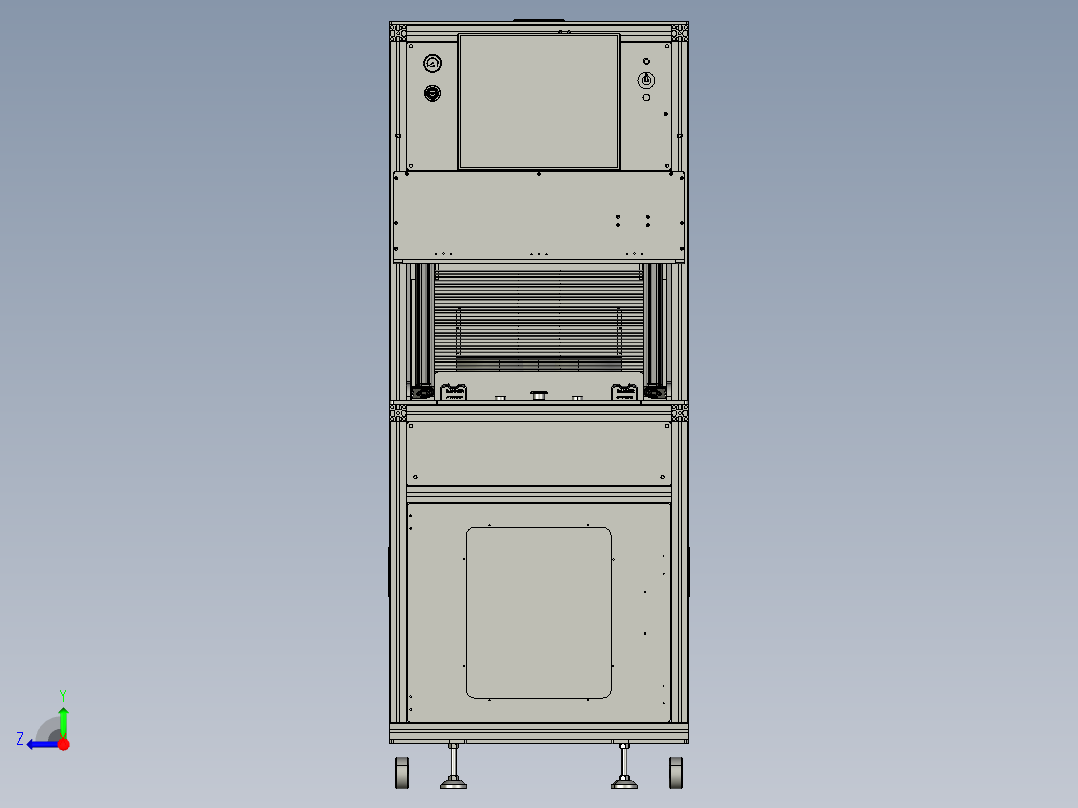 测试机机械右视图