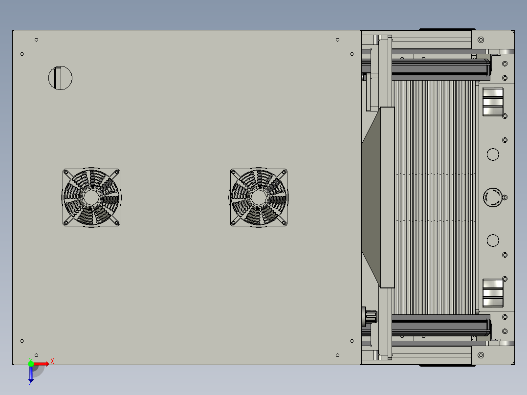 测试机机械俯视图