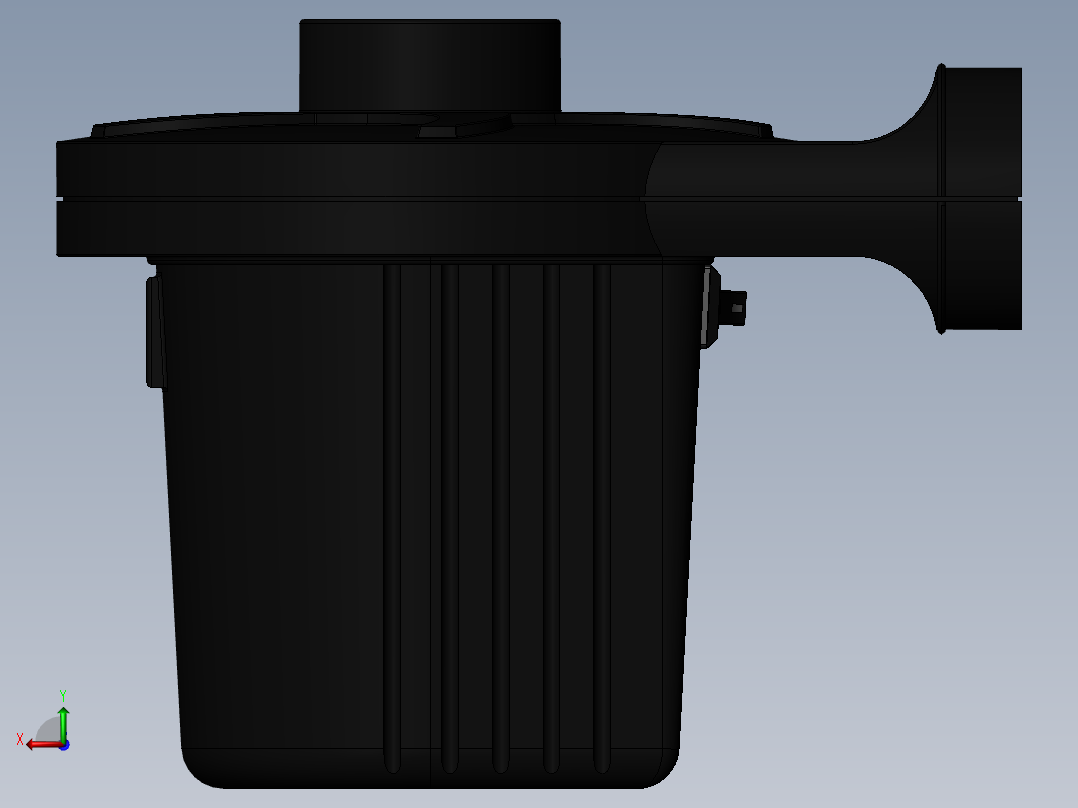 12V电动气泵后视图