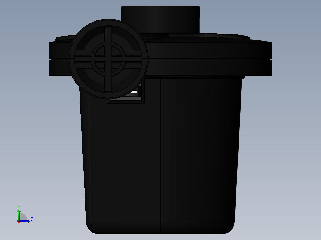 12V电动气泵左视图