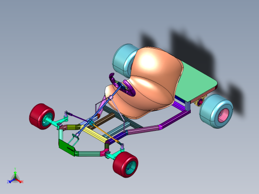 竞技低底盘极速速度卡丁车