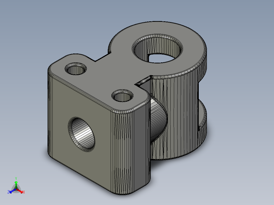 变速杆 V1正等轴测图