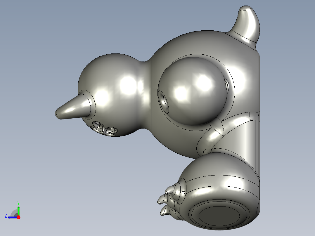 Lil Dvl 笔筒右视图