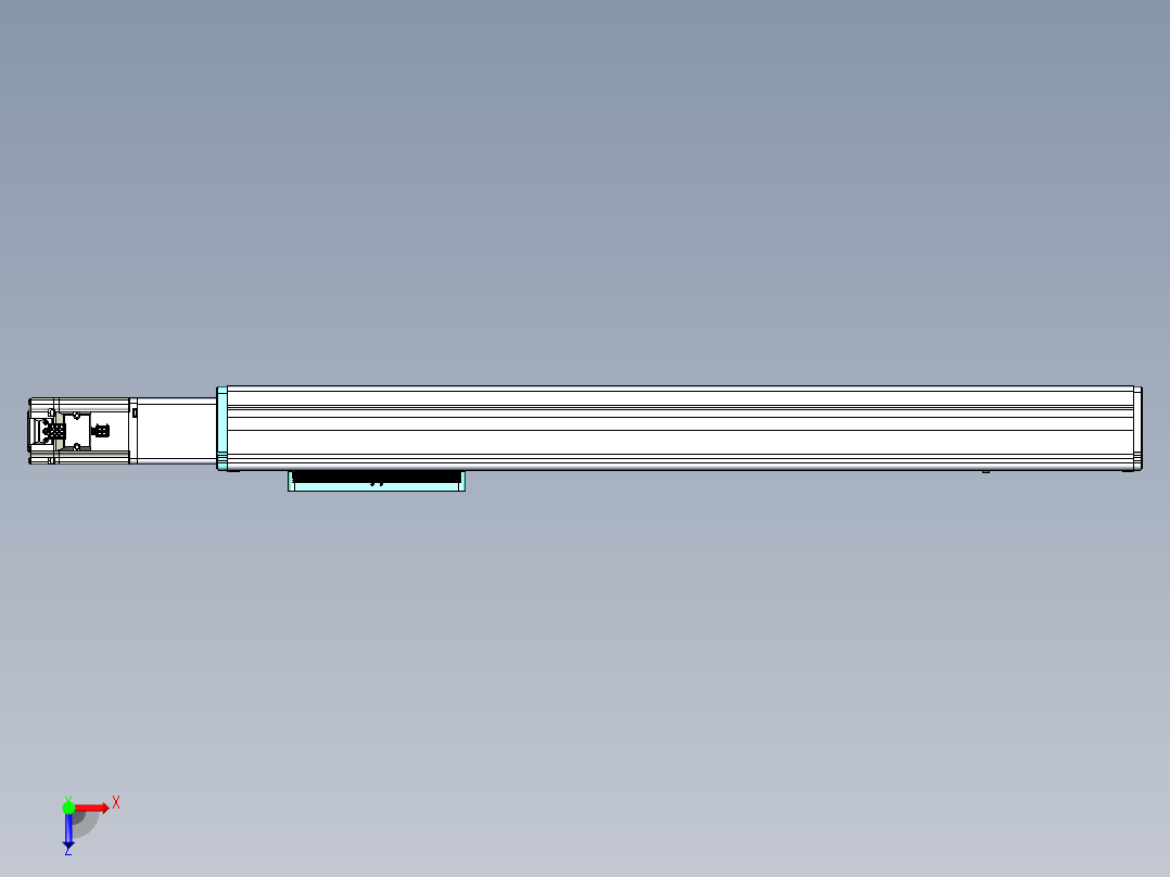 威洛博VC丝杆传动-无尘环境VC14-Lxx-C-S550-BC-ZP40-C3俯视图