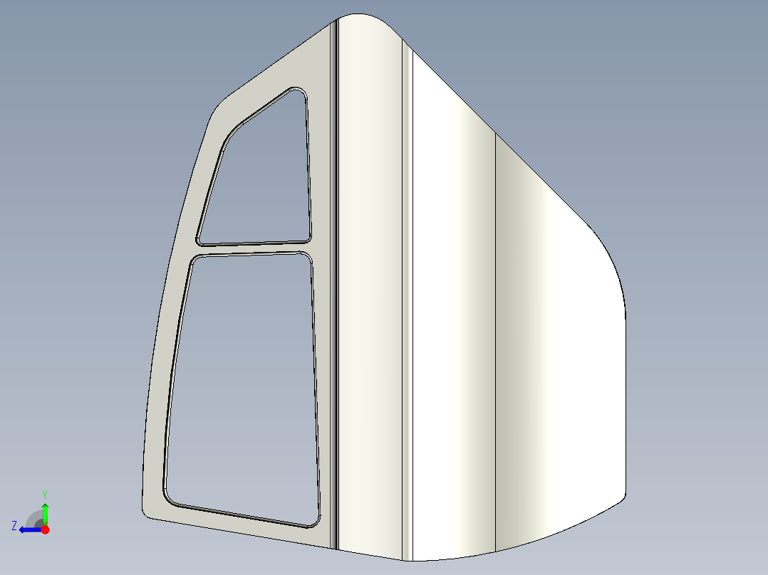 汽车后门板--stp右视图
