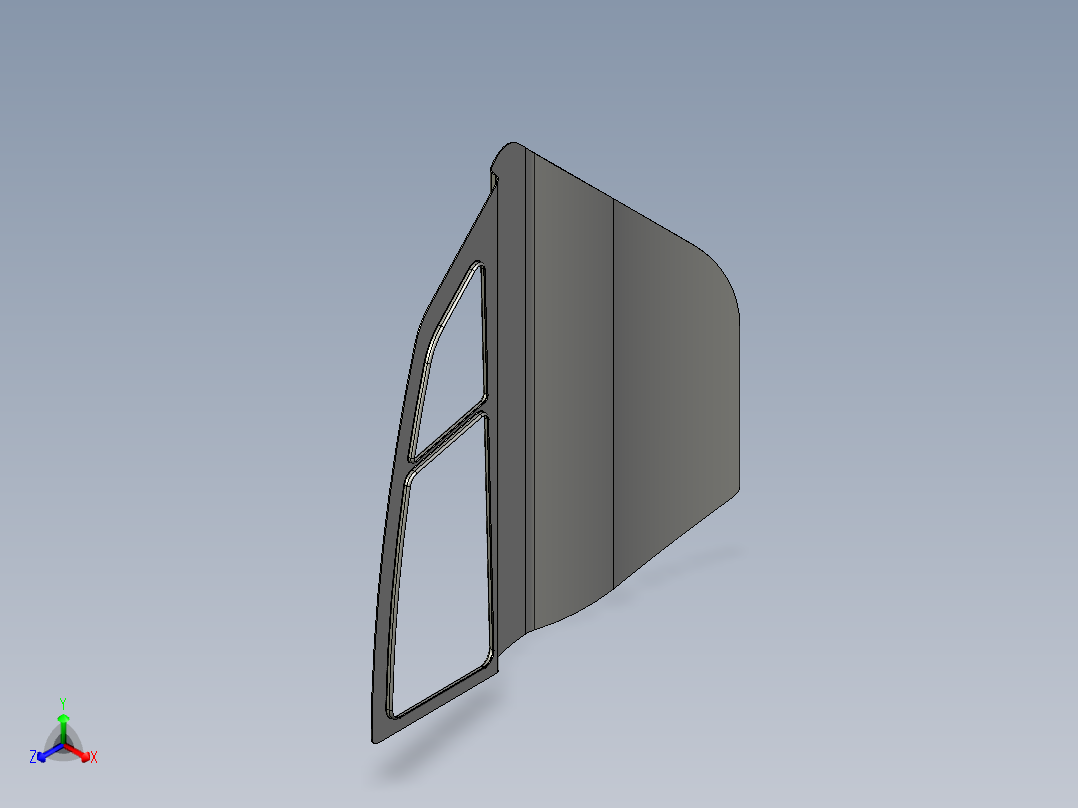 汽车后门板--stp正等轴测图