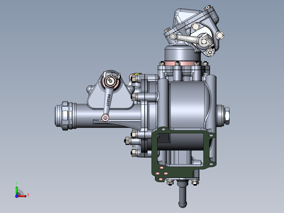 助力控制组件增压控制前视图