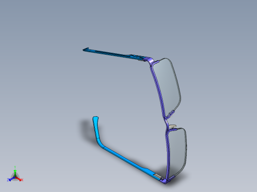 眼镜框正等轴测缩略图