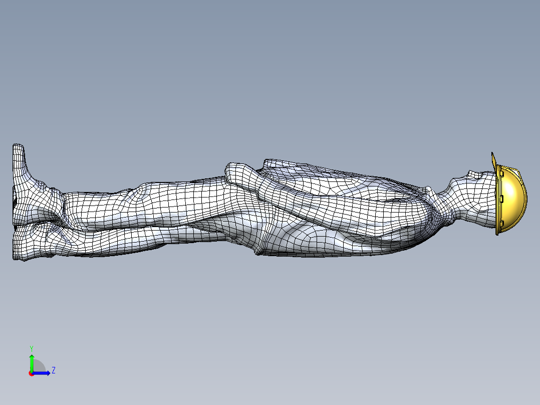 工人模型左视图