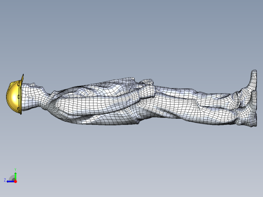 工人模型右视缩略图