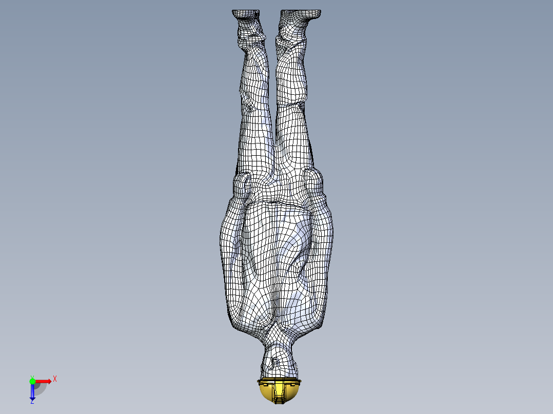 工人模型俯视图