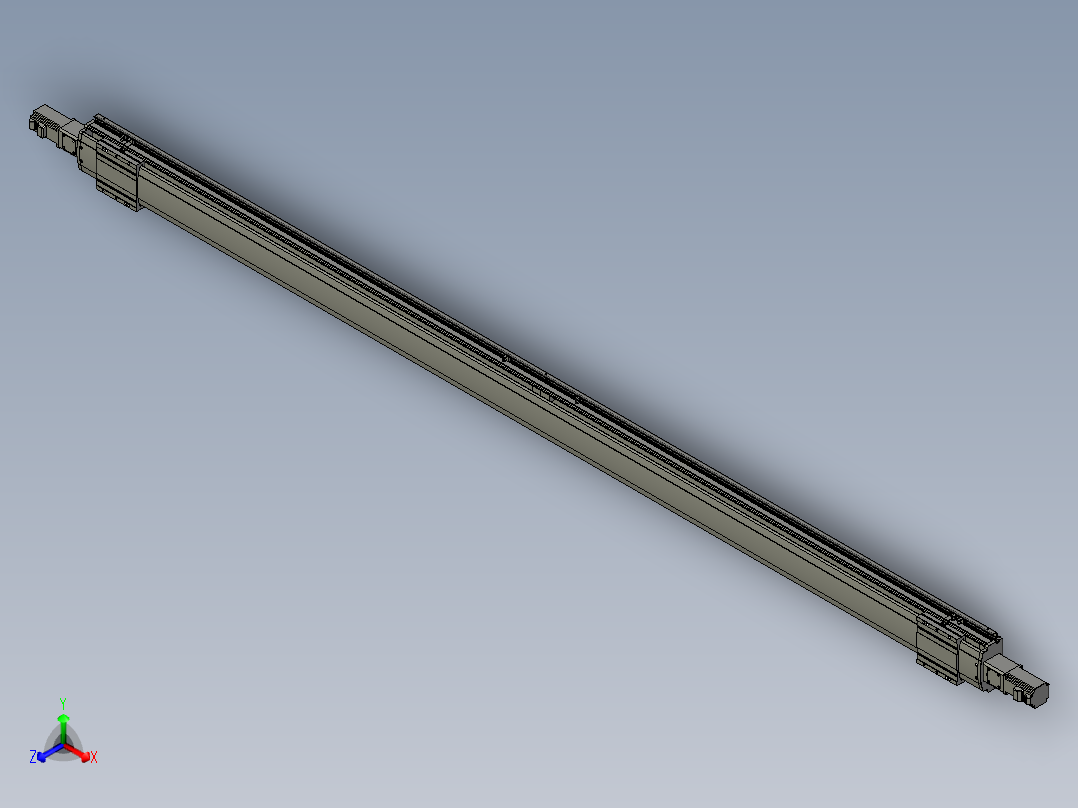 威洛博双电机滑台-VF14D2-S1300-BC-P40-C6主视图