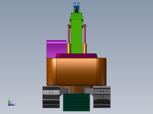 挖掘机设计模型左视缩略图