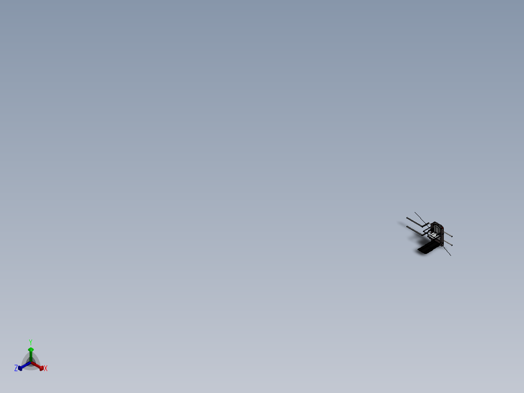 残疾人电梯设计正等轴测图