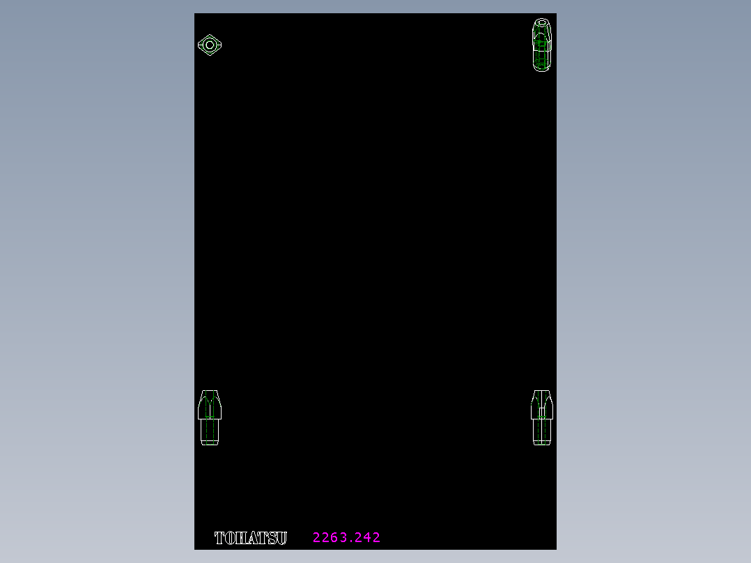 定位配件(D)2263-2D多系列多零件图纸模型