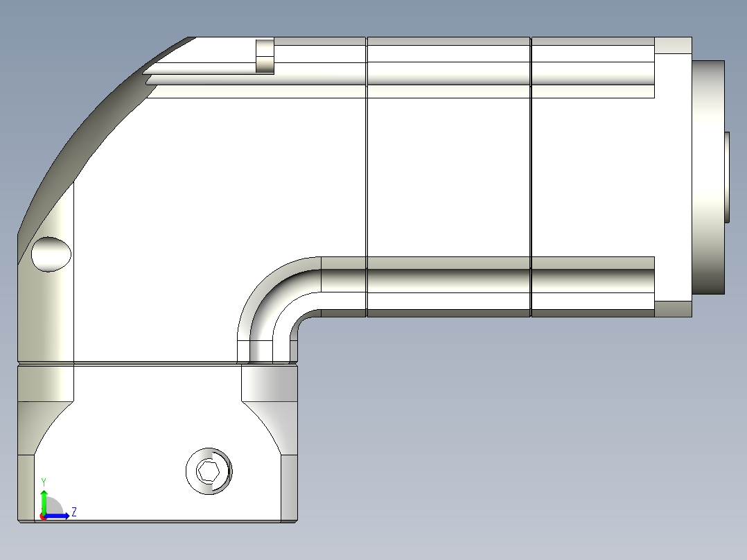 斜齿孔ZPGH060-L2 14-50-70-M5.STEP左视图